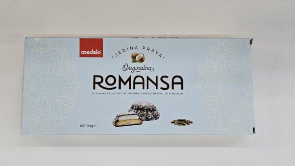 Romansa Cocoa Coated Tea Biscuit With Coconut 150g
