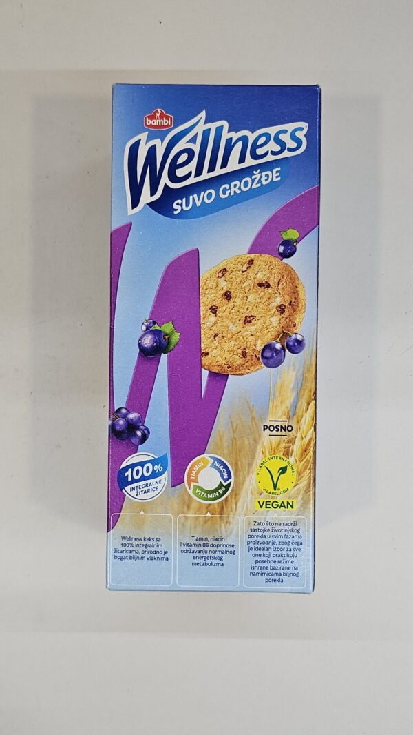 Bambi Wellness Suvo Grozde Wholewheat Biscuits With Raisins 210g